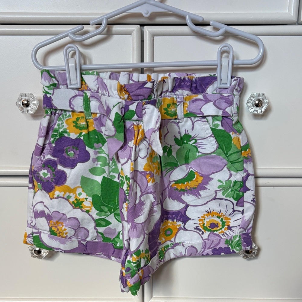 Janie and Jack cotton floral shorts